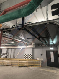 Секционные противопожарные ворота FireTechnics-S EI60 без калитки в паркинге ЖК Секционные противопожарные ворота FireTechnics-S EI60 без калитки в паркинге ЖК